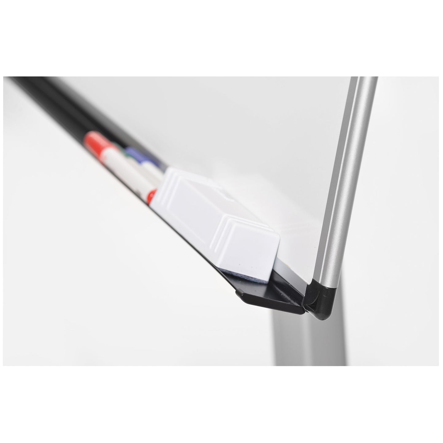 Bi-office Mobiles Flipchart Earth mit Ablageschale Sternfuß mit 5 Lenkrollen Stahl silber/schwarz