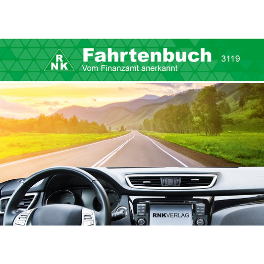RNK Verlag Fahrtenbuch DIN A6 quer PKW 32 Bl.