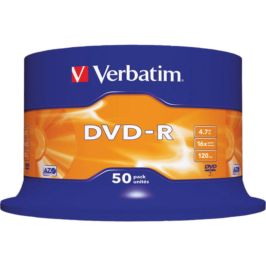 Verbatim DVD-R 120min 4,7Gbyte 16x 50 St./Pack.