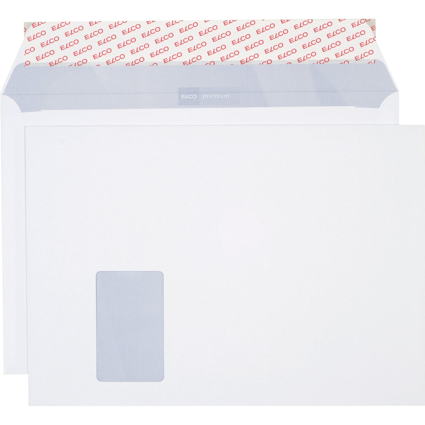 ELCO Versandtasche Office DIN C4 324 x 229 mm (B x H) mit Haftklebung mit Fenster 120g/m² ohne Fadenverstärkung hochweiß 10 St./Pack.