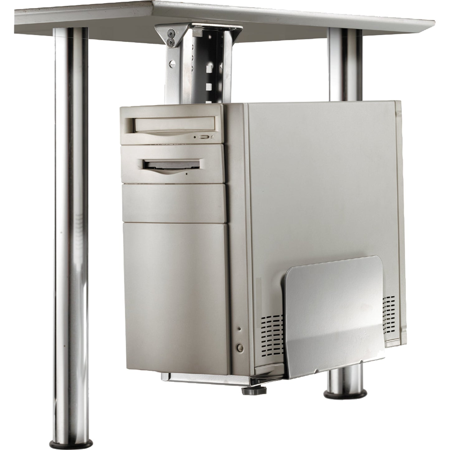 ROLINE PC-Halter 13,4-23,4 x 39-54 x 24 cm (B x H x T) 30kg Stahl silber