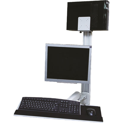 value PC-Arbeitsplatz nicht abschließbar Metall grau/weiß