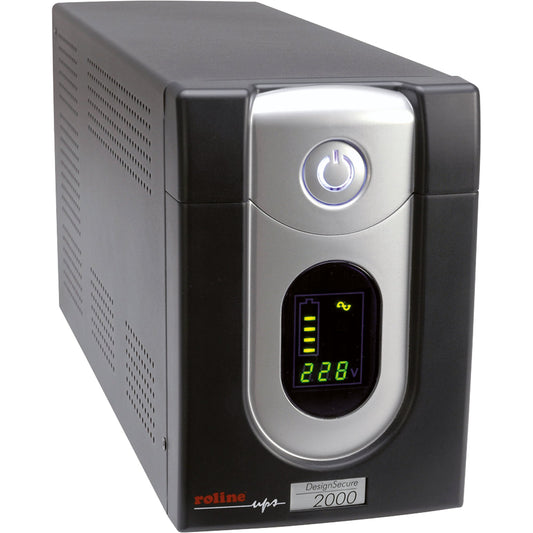ROLINE USV-Anlage interaktiv DesignSecure 2000 2min 130 x 192 x 382 mm (B x H x T) mit Software