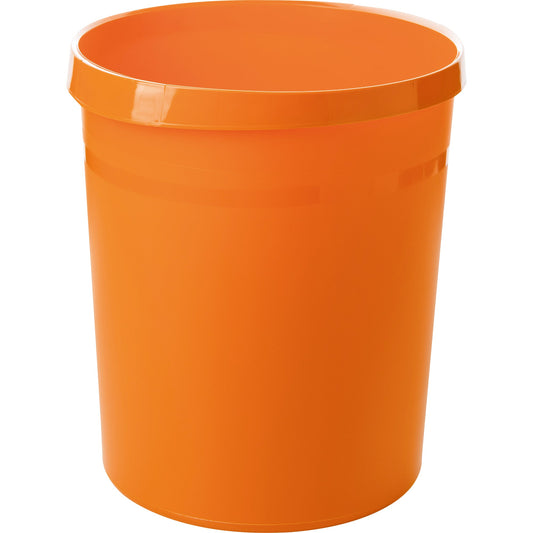 HAN Papierkorb GRIP 31,2 x 35 cm (Ø x H) Polypropylen Farbe: orange 1 Sortierfach
