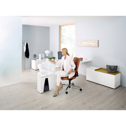 HSM® Aktenvernichter SECURIO AF150 P-6 Papier, Heftklammern, Büroklammern Partikelschnitt 6 Bl. manuell, 150 Bl. automatisch weiß