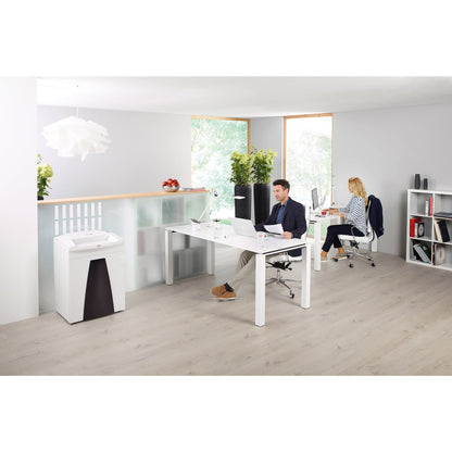 HSM® Aktenvernichter SECURIO B35 P-5 Papier, Heftklammern, Büroklammern, Kreditkarten Partikelschnitt weiß
