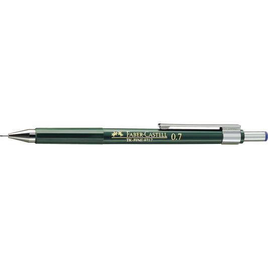 Faber-Castell Druckbleistift TK®-FINE 9717 0,7mm HB inkl. 3 Feinminen dunkelgrün