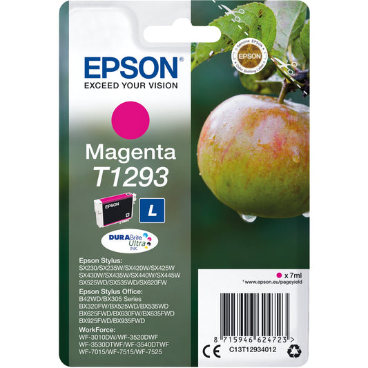 Epson Tintenpatrone Originalzubehör T1293 ca. 330 Seiten magenta 7ml