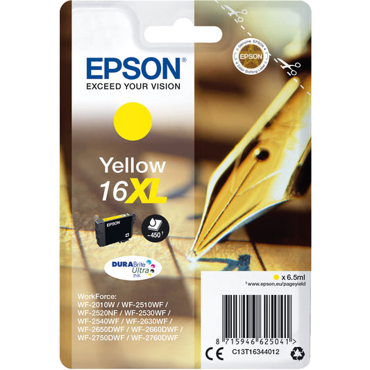 Epson Tintenpatrone Originalzubehör 16XL ca. 450 Seiten gelb 6,5ml