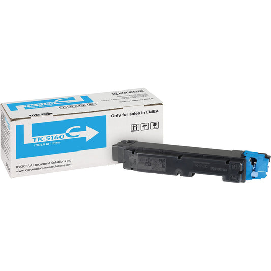 KYOCERA Toner Originalzubehör TK-5160C ca. 12.000 Seiten cyan