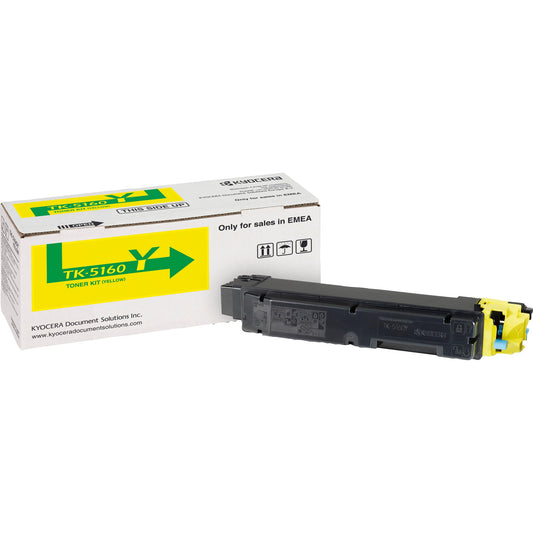 KYOCERA Toner Originalzubehör TK-5160Y ca. 12.000 Seiten gelb