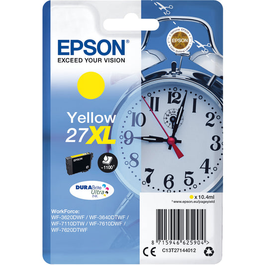 Epson Tintenpatrone Originalzubehör 27XL ca. 1.100 Seiten gelb 10,4ml