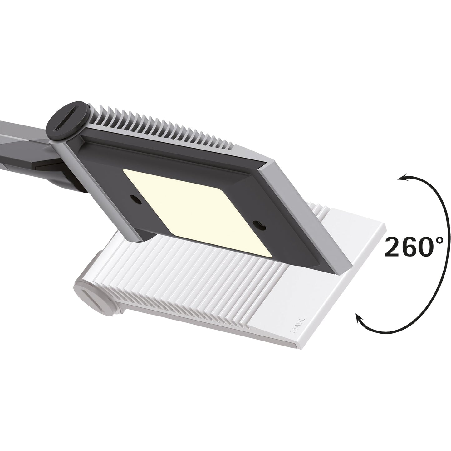 MAUL Tischleuchte MAULoptimus colour vario B je Lichtquelle: 5 kWh/1.000h Netzbetrieb silber