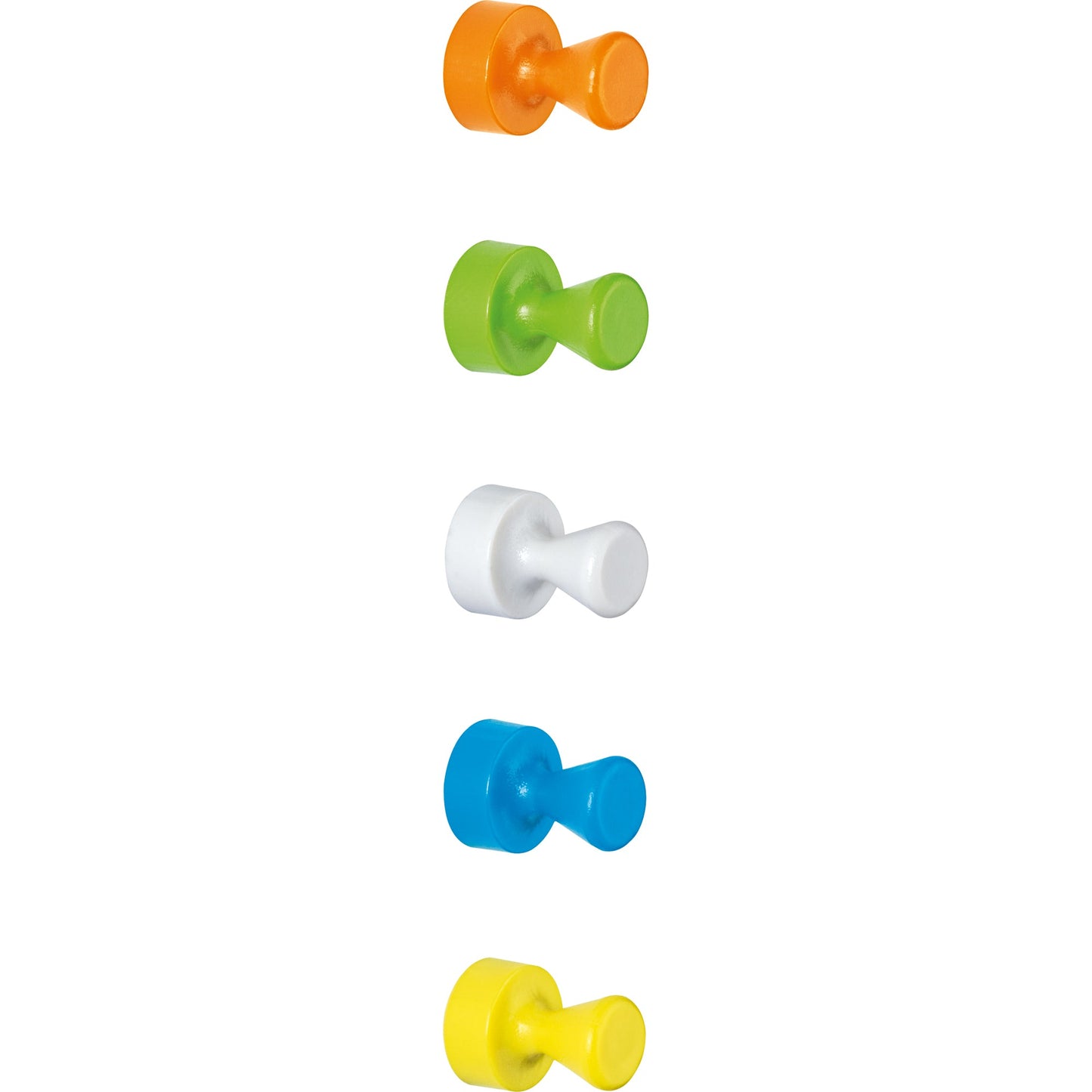 MAUL Magnet Neodym 12 x 16 mm (Ø x H) 1,5kg Neodym/Kunststoff farbig sortiert 10 St./Pack.