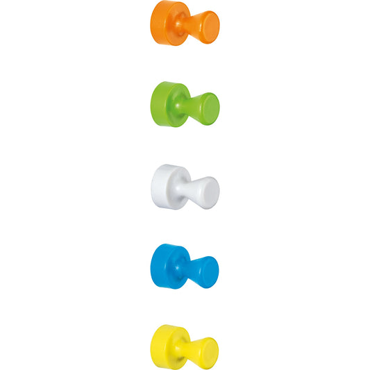 MAUL Magnet Neodym 12 x 16 mm (Ø x H) 1,5kg Neodym/Kunststoff farbig sortiert 10 St./Pack.