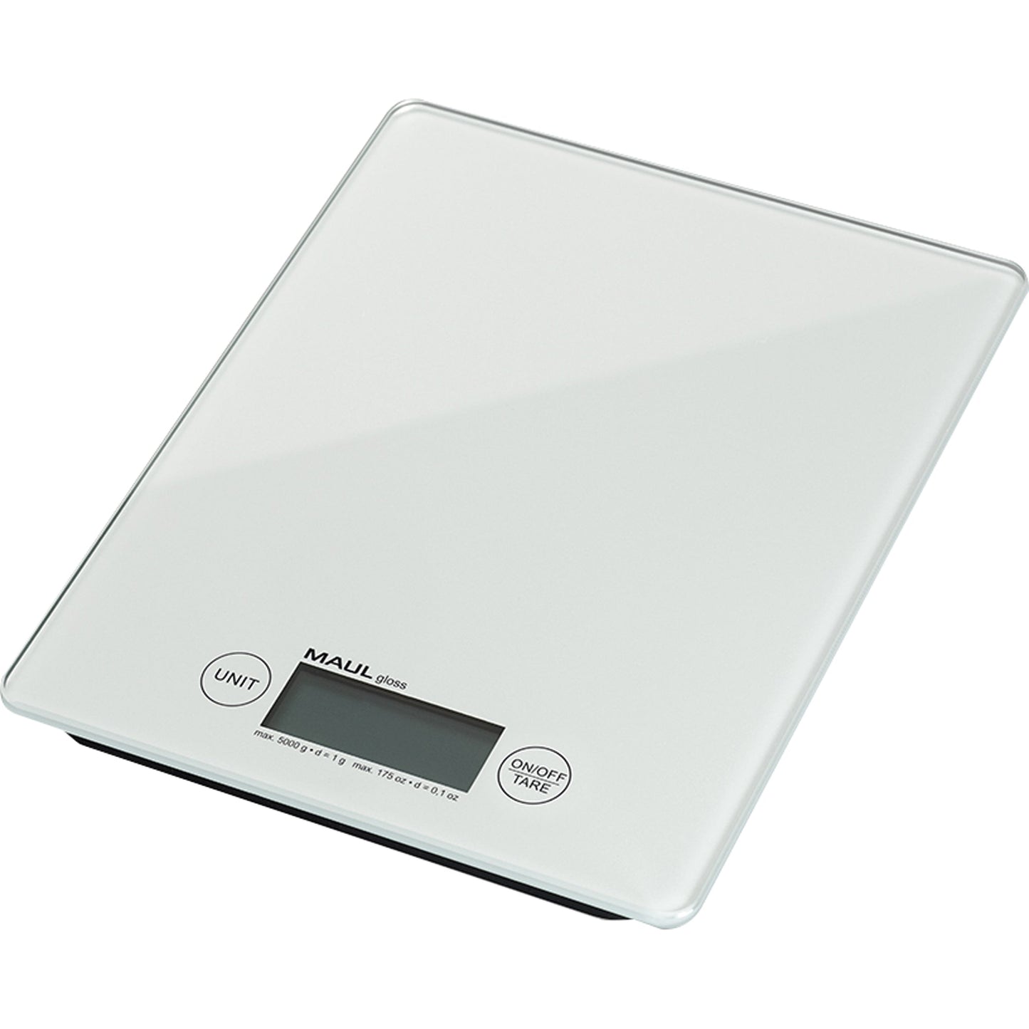 MAUL Briefwaage MAULgloss 4 g - 5kg ohne Netzanschluss weiß