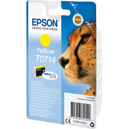 Epson Tintenpatrone Originalzubehör T0714 ca. 415 Seiten gelb 5,5ml