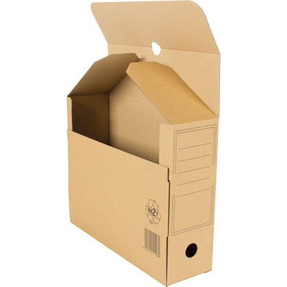 smartboxpro Archivbox 10 x 26,3 x 32,2 cm (B x H x T) DIN A4 mit Archivdruck Wellpappe braun 20 St./Pack.