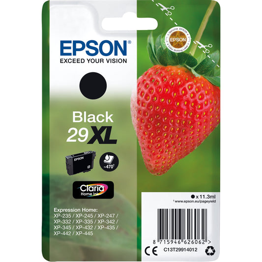 Epson Tintenpatrone Originalzubehör 29XL ca. 470 Seiten schwarz 11,3ml
