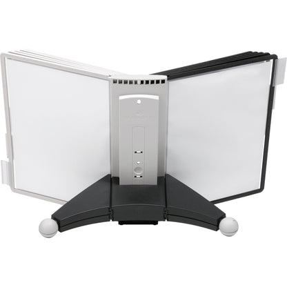 DURABLE Sichttafelständer SHERPA® TABLE 10 53 x 40,5 x 38 cm (B x H x T) Kunststoff Anzahl der mitgelieferten Sichttafeln: 10 Sichttafeln je 5 x grau, schwarz