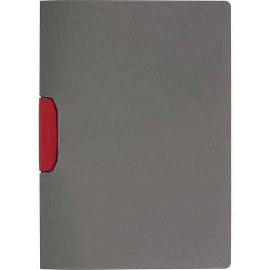 DURABLE Klemmmappe DURASWING® COLOR DIN A4 Polypropylen Farbe der Rückseite: anthrazit Farbe der Klemme: rot 5 St./Pack.