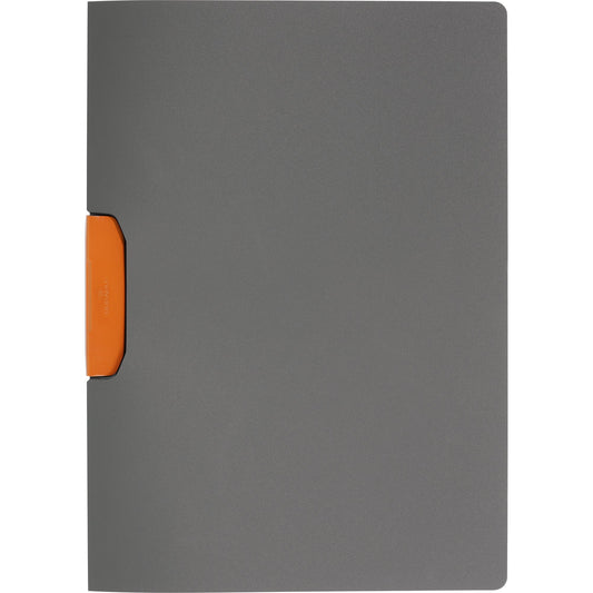 DURABLE Klemmmappe DURASWING® COLOR DIN A4 Polypropylen Farbe der Rückseite: anthrazit Farbe der Klemme: orange 5 St./Pack.