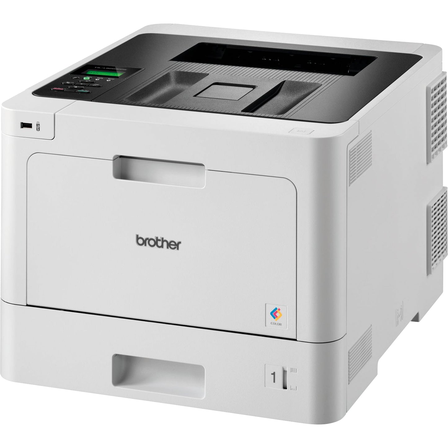 Brother Laserdrucker HL-L8260CDW DIN A4 31 Seiten/Min. 41 x 31,3 x 48,6 cm (B x H x T) 4 Toner (BK für ca. 3.000 Seiten, C/M/Y für je ca. 1.800 Seiten nach ISO/IEC 19798), 1 Trommel, 1 Transfereinheit, 1 Resttonerbehälter