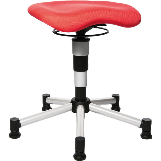 TOPSTAR Sitzhocker Body Balance 20 Orthositz rot Farbe des Fußkreuzes: alusilber