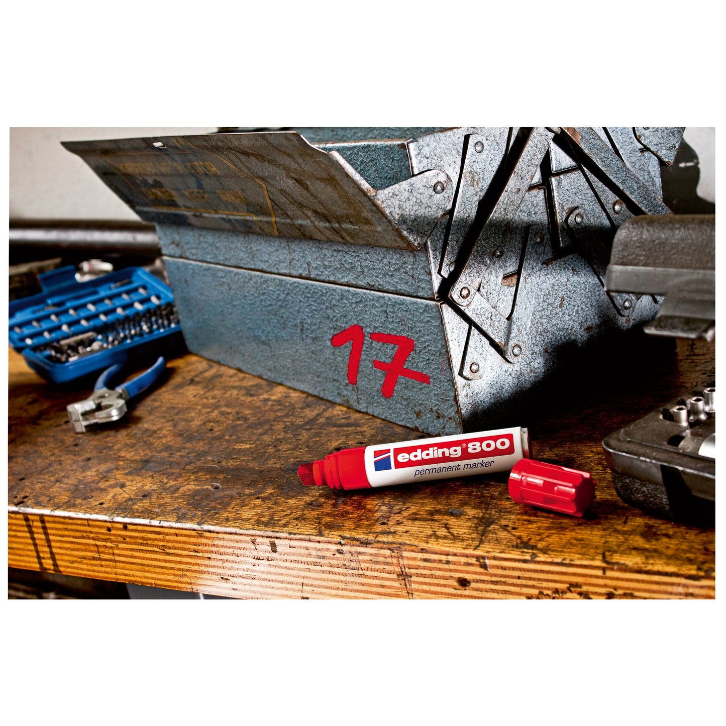 edding Permanentmarker 800 4-12mm rot