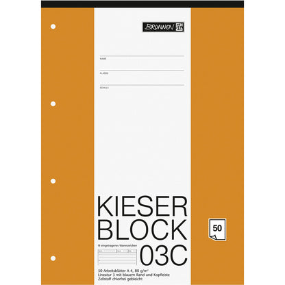 BRUNNEN Schulblock DIN A4 liniert 80g/m²