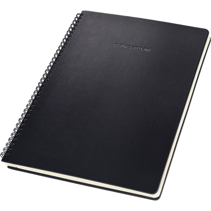 SIGEL Collegeblock Conceptum DIN A4 kariert 80g/m² Kunststoff schwarz 80 Bl.
