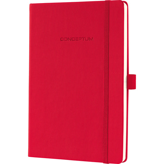 SIGEL Notizbuch Conceptum ca. DIN A5 kariert rot 97 Bl.