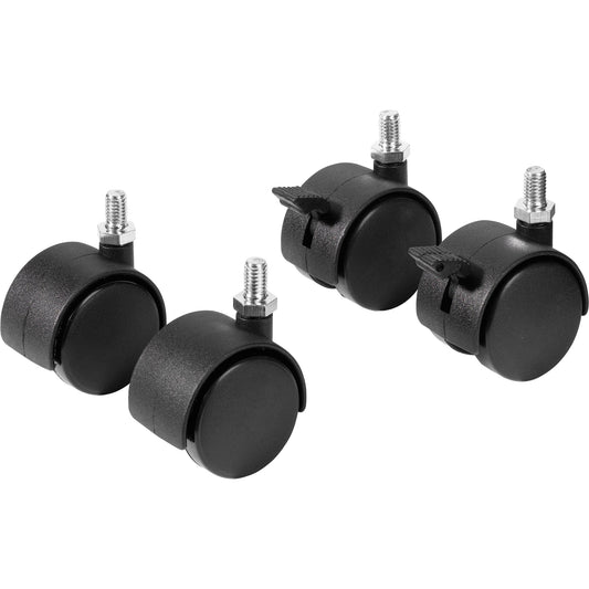FRANKEN Rollen für Moderationstafel Moderationstafeln X-tra! Line, ECO, PRO Kunststoff schwarz 4 St./Pack.