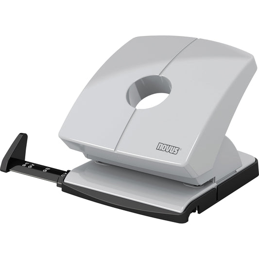 NOVUS Locher B 230 8cm 30 Bl. (80 g/m²) mit Anschlagschiene lichtgrau