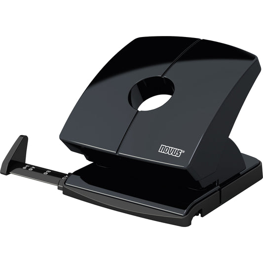 NOVUS Locher B 230 8cm 30 Bl. (80 g/m²) mit Anschlagschiene schwarz