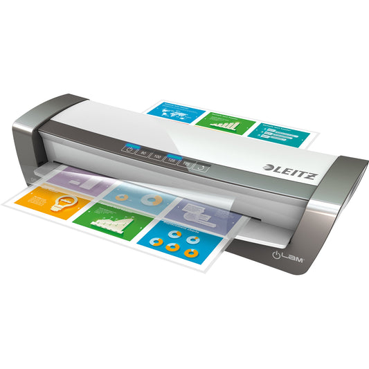Leitz Laminiergerät iLAM Office Pro Heißlaminierung 22,1 x 11 x 49,8 cm (B x H x T) DIN A3 weiß/silber