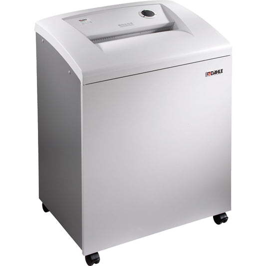 DAHLE Aktenvernichter 116 P-2 Papier, Heftklammern, Büroklammern, Kreditkarten, CDs/DVDs Streifenschnitt 45 Bl. grau