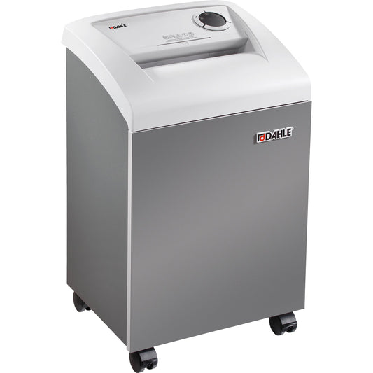 DAHLE Aktenvernichter 406air P-4 Papier, Heftklammern, Büroklammern, Kreditkarten, CDs/DVDs Partikelschnitt 19 Bl. grau