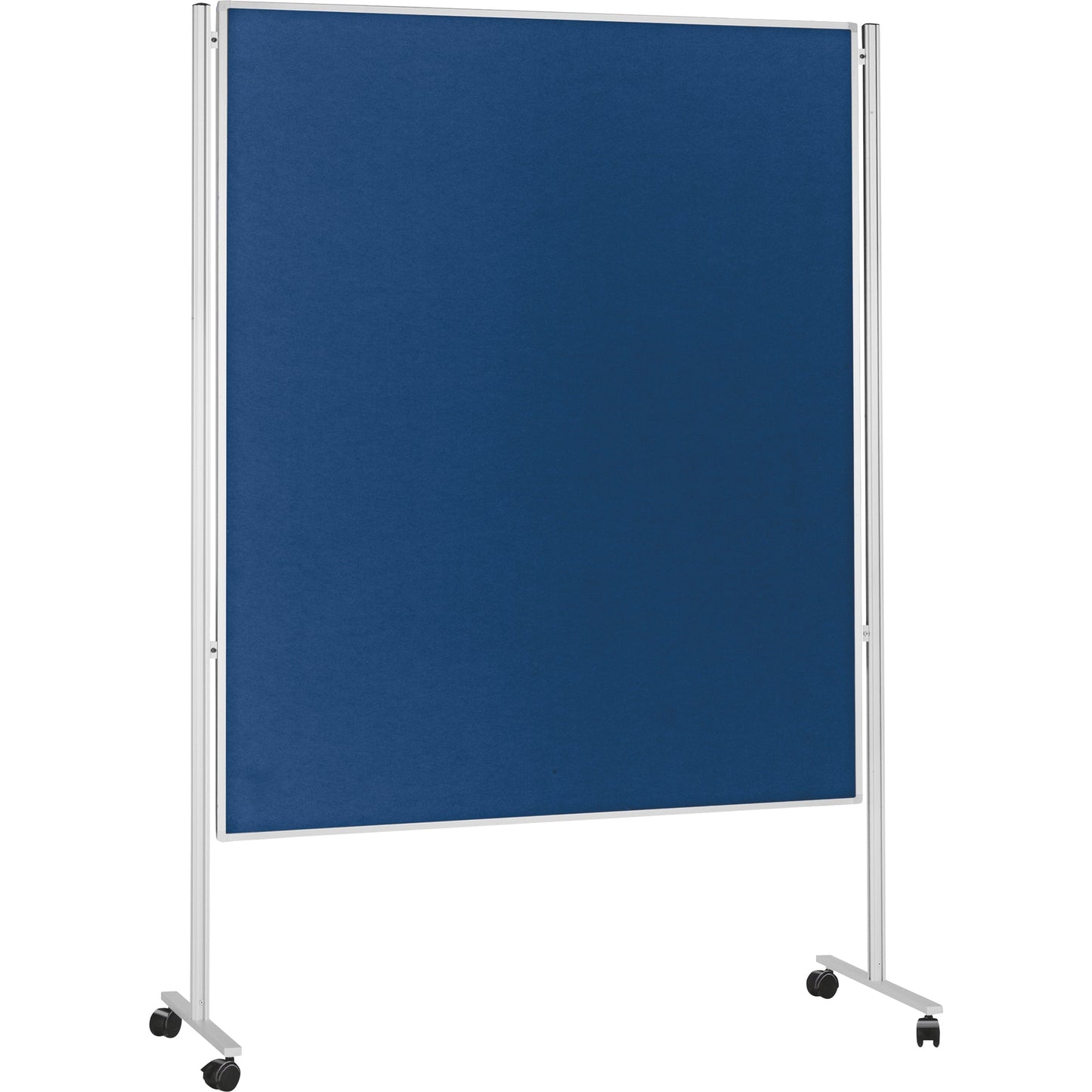 magnetoplan® Moderationstafel Mobile Maße der Oberfläche: 120 x 150 cm (B x H) höhenverstellbar Filz blau
