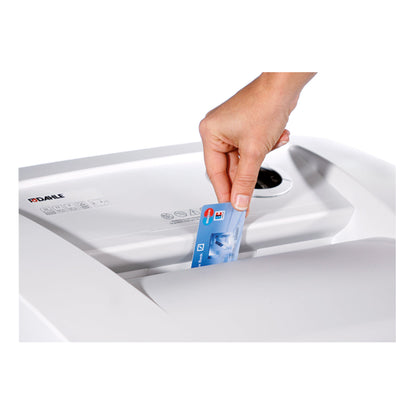 DAHLE Aktenvernichter 210air P-2 Papier, Heftklammern, Büroklammern, Kreditkarten, CDs/DVDs Streifenschnitt 24 Bl. grau