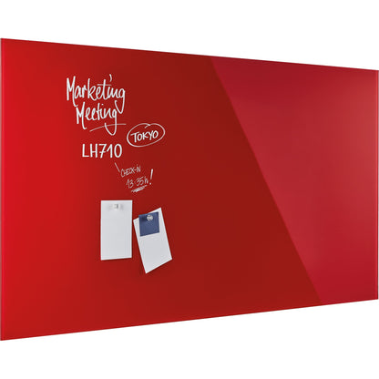 magnetoplan® Glasboard Design 200 x 100 x 0,5 cm (B x H x T) Tafel magnethaftend ESG-Sicherheitsglas intensivrot