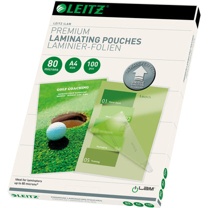 Leitz Laminierfolie iLAM DIN A4 80µm glänzend 100 St./Pack.