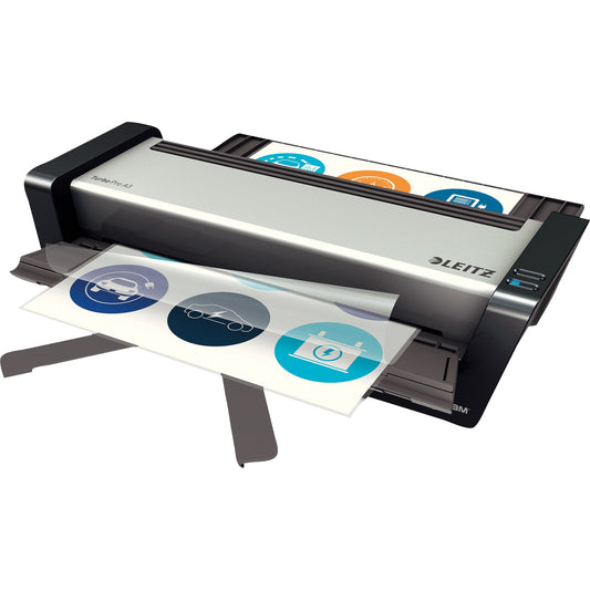 Leitz Laminiergerät iLAM Touch Turbo Pro Heißlaminierung 48,2 x 12,5 x 40 cm (B x H x T) DIN A3 silber