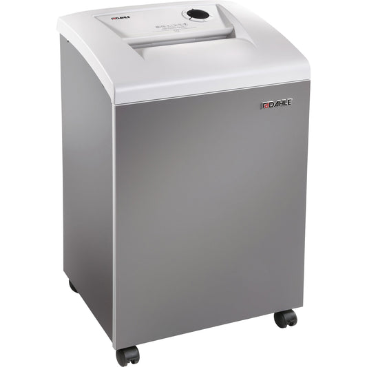DAHLE Aktenvernichter 510 L plus P-5 Papier, Heftklammern, Büroklammern, Kreditkarten, CDs/DVDs Partikelschnitt 20 Bl. grau
