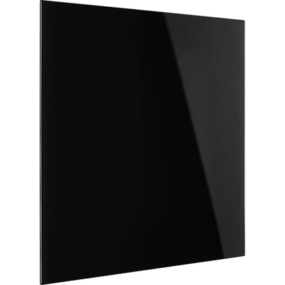 magnetoplan® Glasboard Design 40 x 40 x 0,5 cm (B x H x T) Tafel magnethaftend ESG-Sicherheitsglas tiefschwarz