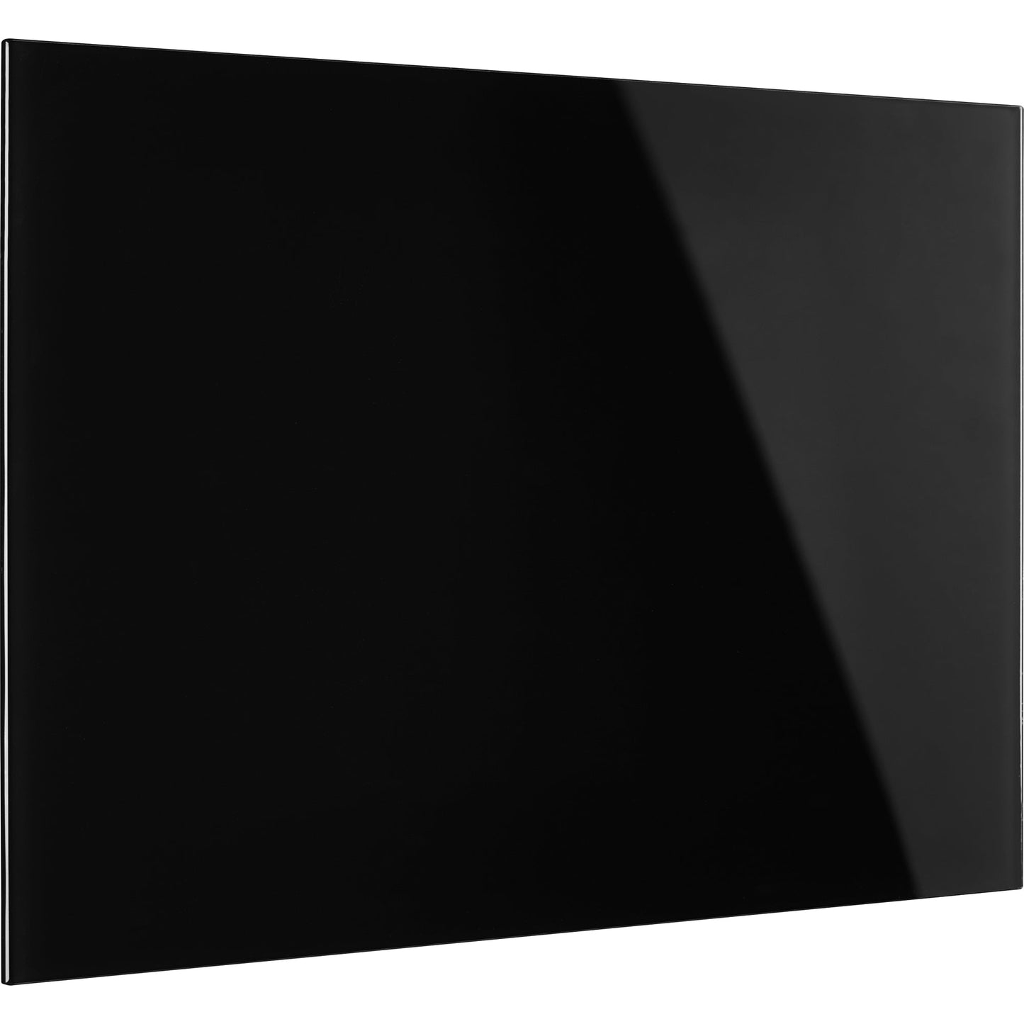 magnetoplan® Glasboard Design 80 x 60 x 0,5 cm (B x H x T) Tafel magnethaftend ESG-Sicherheitsglas tiefschwarz