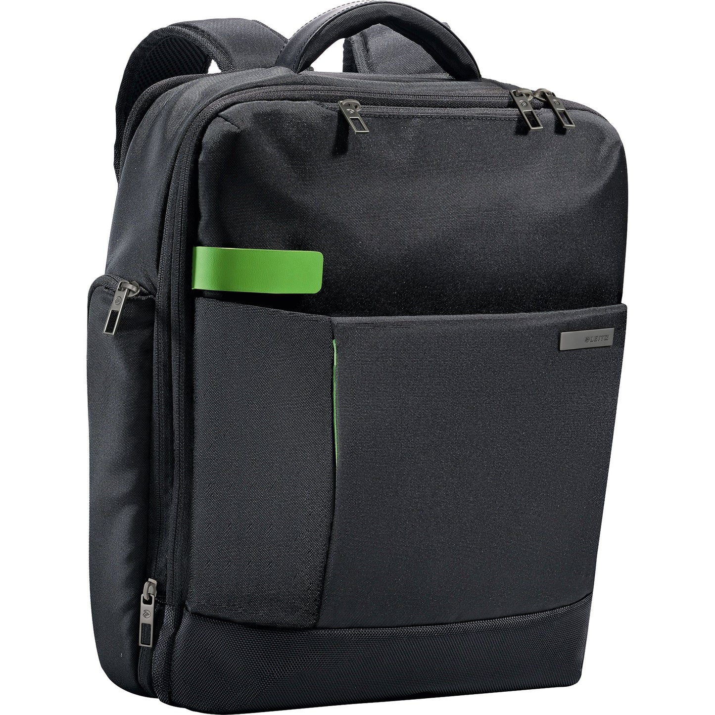 Leitz Notebookrucksack Complete Smart Traveller 29 x 38 x 9,6 cm (B x H x T) Reißverschluss 17 Fächern, Seitentasche für Trinkflasche, Schnellzugrifffach, Handyfach, Reinigungstuch, Schlüsselhalter, separates Etui für Netzgerät/Kabel, Netzfach Polyestersw