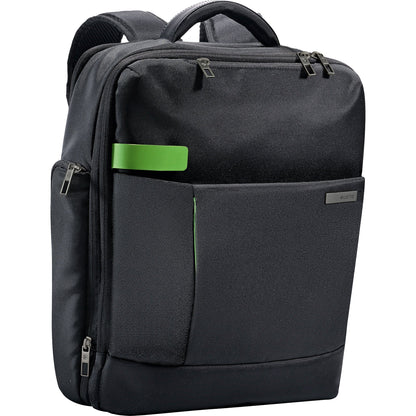 Leitz Notebookrucksack Complete Smart Traveller 29 x 38 x 9,6 cm (B x H x T) Reißverschluss 17 Fächern, Seitentasche für Trinkflasche, Schnellzugrifffach, Handyfach, Reinigungstuch, Schlüsselhalter, separates Etui für Netzgerät/Kabel, Netzfach Polyestersw