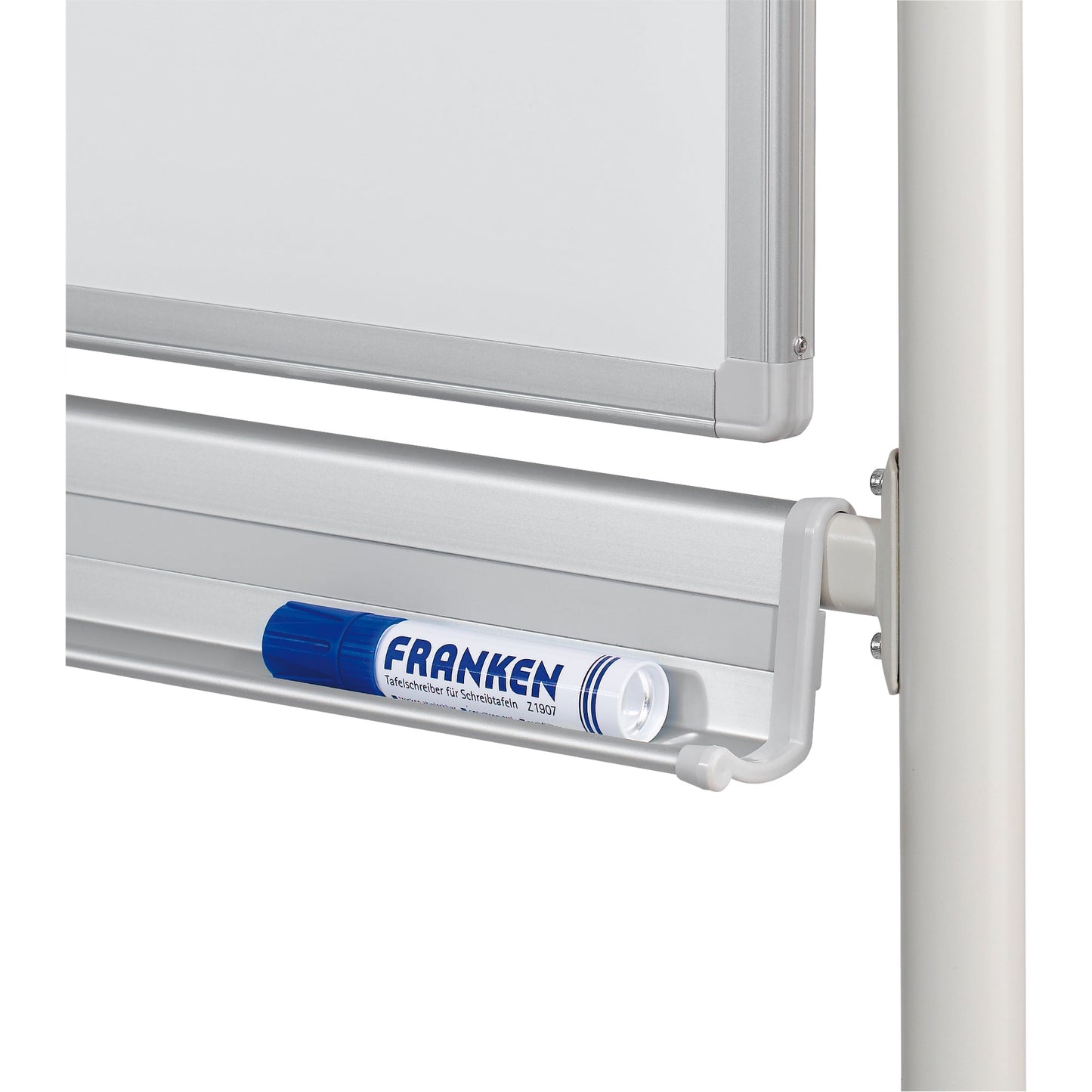 FRANKEN Whiteboard Maße der Oberfläche: 120 x 90 cm (B x H) Tafel magnethaftend beidseitig beschreibbar Metall lackiert weiß