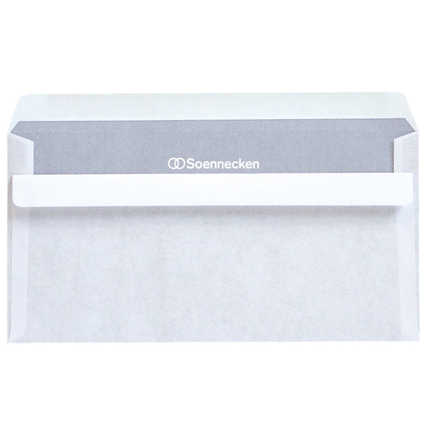 Soennecken Briefumschlag DIN lang 220 x 110 mm (B x H) mit Selbstklebung ohne Fenster 75g/m² weiß 100 St./Pack.